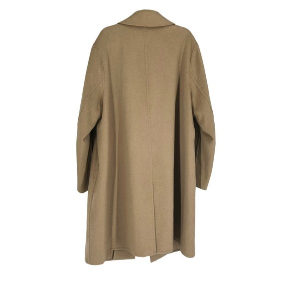 NWT Vince Classic Straight Recycled Wool Mid-Length Coat in Camello - Picture 3 of 9